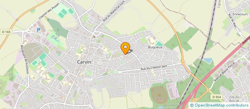 localisation de l'entreprise THENEO  CARVIN