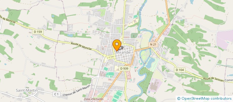 localisation de l'entreprise THENET  MONCASSIN