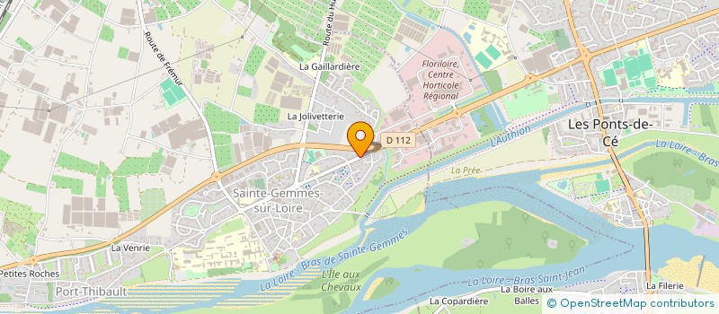 localisation de l'entreprise THENIER FLEURS à SAINTE-GEMMES-SUR-LOIRE