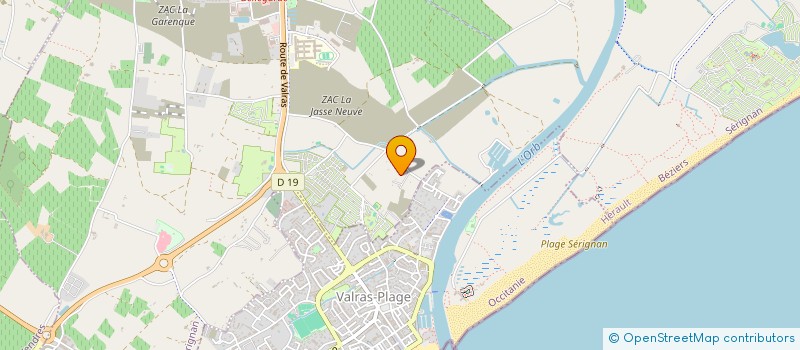 localisation de l'entreprise THENOI  VALRAS-PLAGE