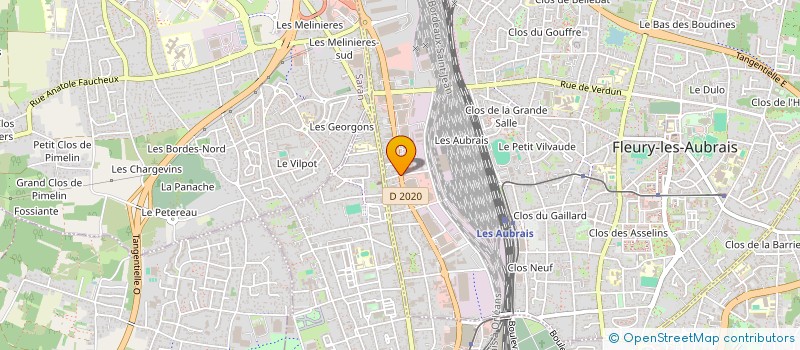 localisation de l'entreprise THENOT AUTOMOBILE à FLEURY-LES-AUBRAIS