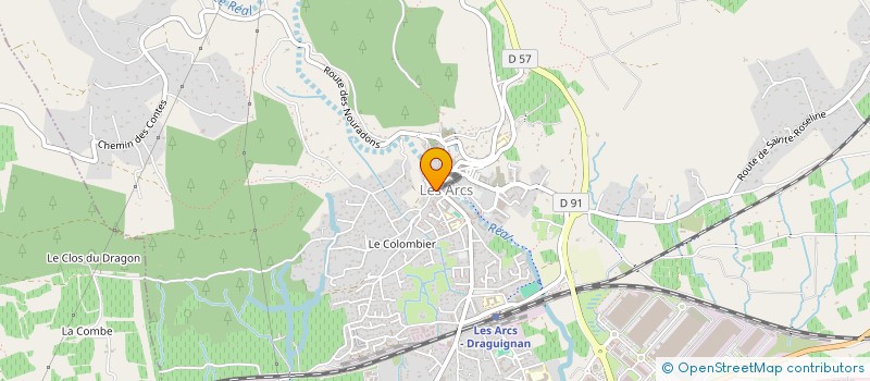 localisation de l'entreprise THEO 83  LES ARCS