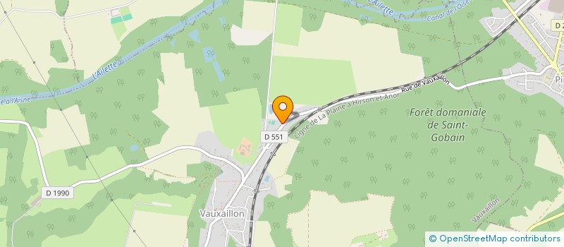 localisation de l'entreprise THEO  VAUXAILLON