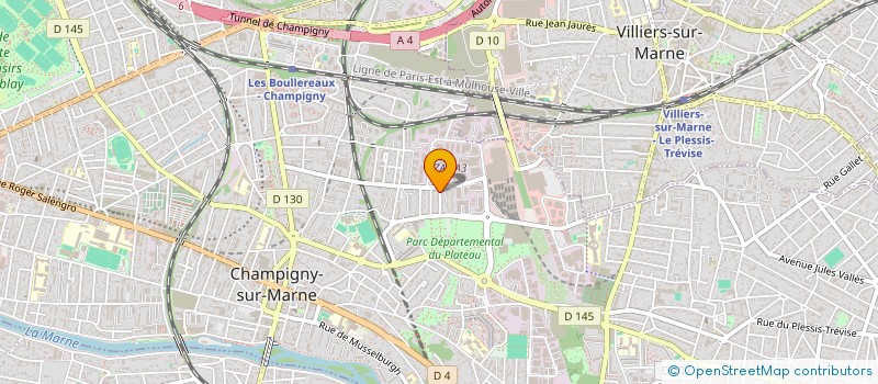 localisation de l'entreprise THEO B T P à CHAMPIGNY-SUR-MARNE