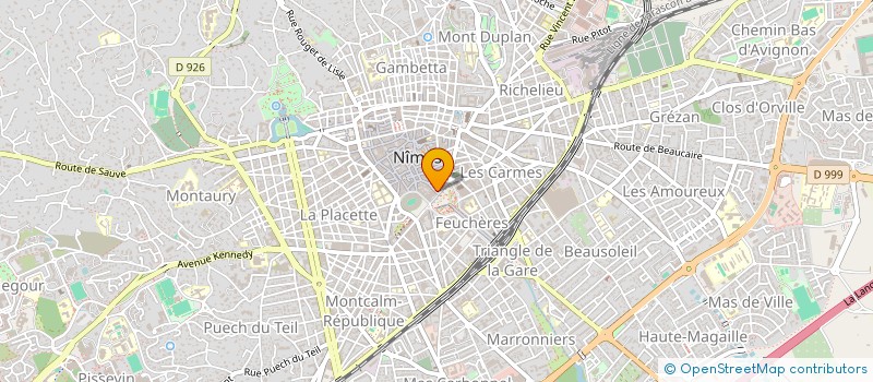 localisation de l'entreprise THEO CAFE à NIMES