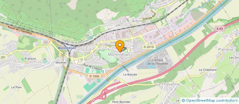 localisation de l'entreprise THEO DETIENNE SPORT  MONTMELIAN