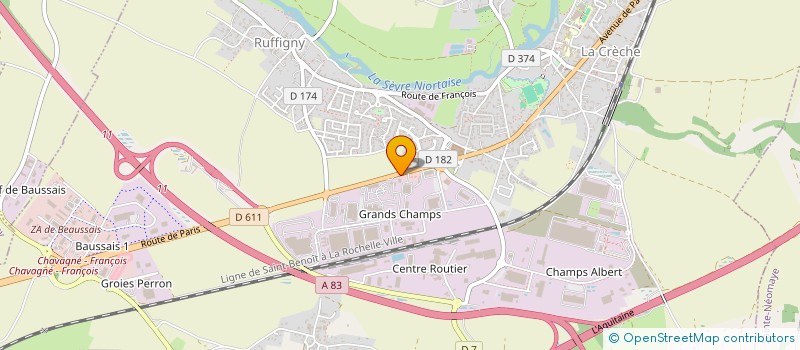 localisation de l'entreprise THEO ENERGIE  LA CRECHE