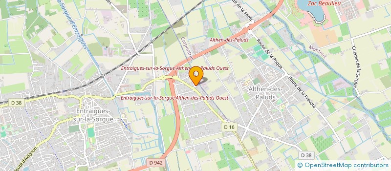 localisation de l'entreprise THEO GESTION  ENTRAIGUES-SUR-LA-SORGUE