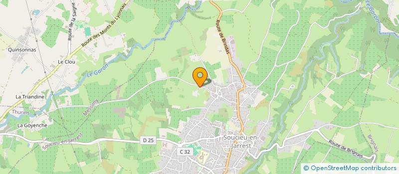 localisation de l'entreprise THEO GRANJON  SOUCIEU-EN-JARREST
