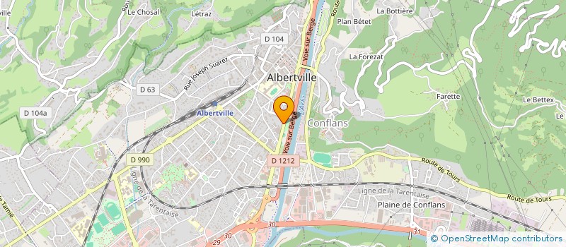 localisation de l'entreprise THEO LEYAUTE à ALBERTVILLE