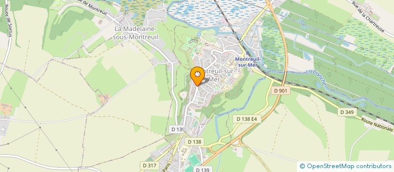 localisation de l'entreprise THEO M.C.  MONTREUIL-SUR-MER