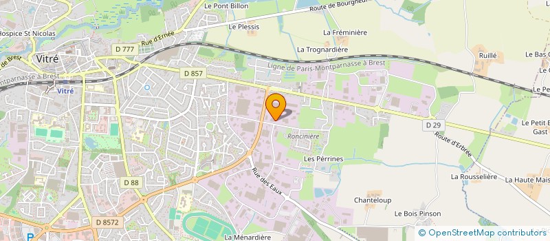 localisation de l'entreprise THEO MECA à VITRE