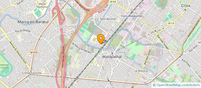 localisation de l'entreprise THEO-TEX  WASQUEHAL