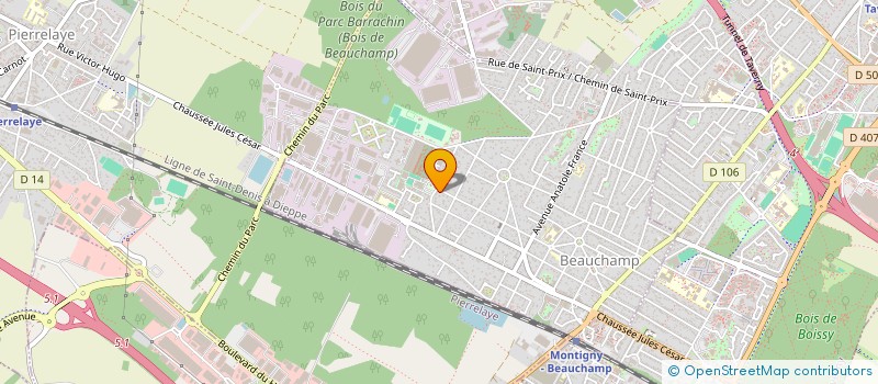 localisation de l'entreprise THEOBROMA  BEAUCHAMP