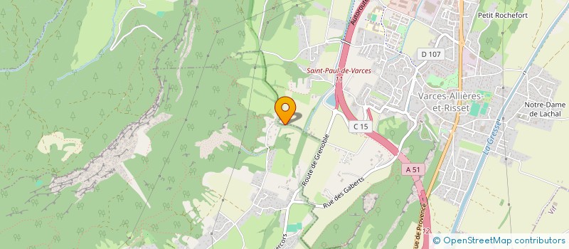 localisation de l'entreprise THEOCHLOE à VARCES-ALLIERES-ET-RISSET