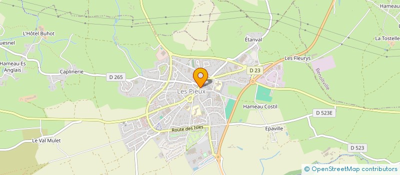 localisation de l'entreprise THEOCLEM  LES PIEUX