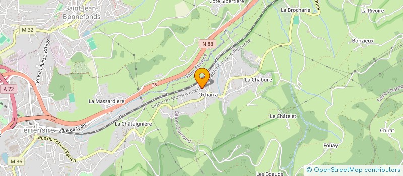 localisation de l'entreprise THEOCOURSING ET SERVICES à SAINT-CHAMOND