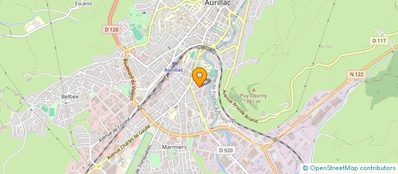 localisation de l'entreprise THEODORE-GRANGE à AURILLAC