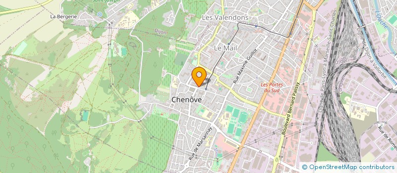 localisation de l'entreprise THEODORE NAKOS ET  ABDELKADER TOUIZA  CHENOVE