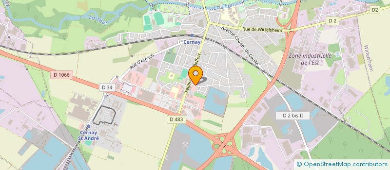 localisation de l'entreprise THEODORE WALTMANN, NOTAIRE  CERNAY