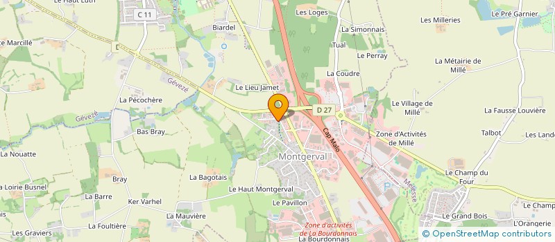 localisation de l'entreprise THEODORIK  LA MEZIERE
