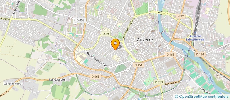 localisation de l'entreprise THEODULE à AUXERRE