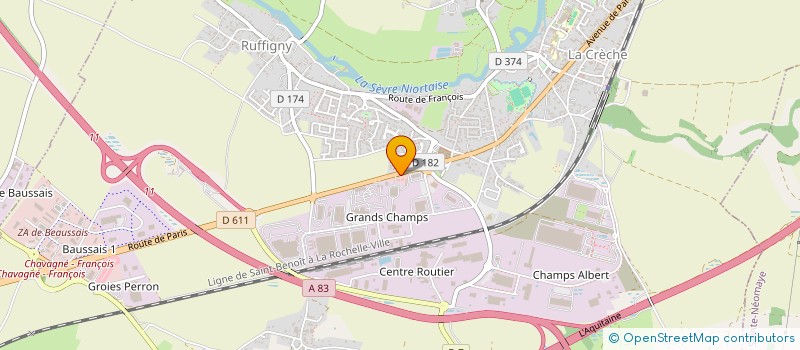 localisation de l'entreprise THEOKAL  LA CRECHE