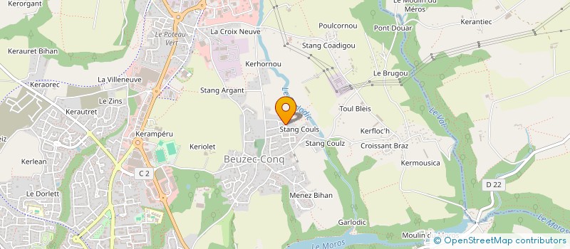 localisation de l'entreprise THEOLINA à CONCARNEAU