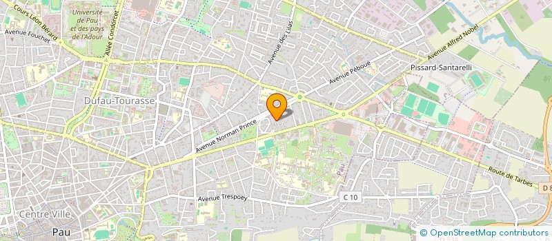 localisation de l'entreprise THEOLINE à PAU