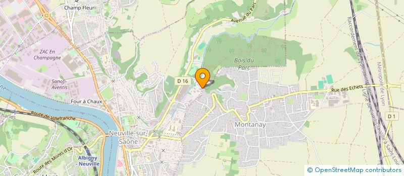 localisation de l'entreprise THEOLINE IMMOBILIER  NEUVILLE-SUR-SAONE