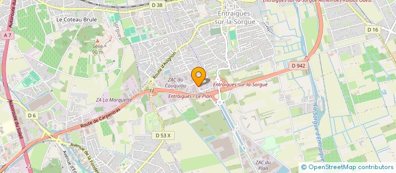 localisation de l'entreprise THEOLOCAT  ENTRAIGUES-SUR-LA-SORGUE