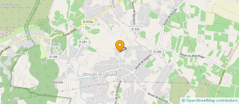 localisation de l'entreprise THEOMAX  BOISSET-ET-GAUJAC