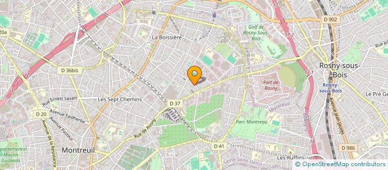 localisation de l'entreprise THEOMILLE à MONTREUIL