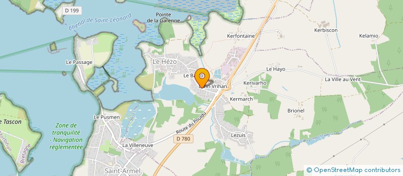 localisation de l'entreprise THEOPAUL  LE HEZO