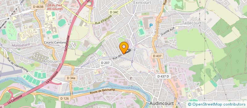 localisation de l'entreprise THEOPHILE  AUDINCOURT