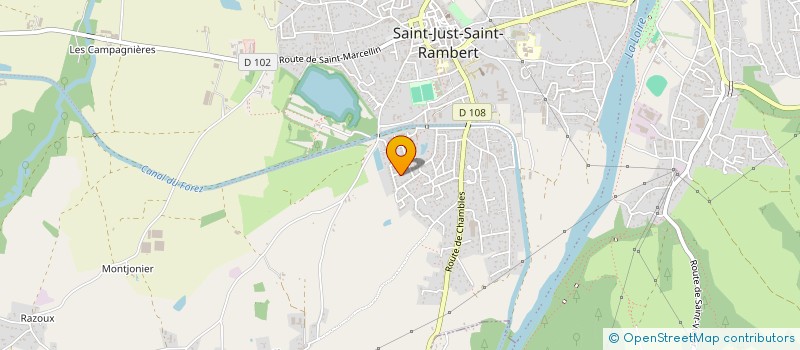 localisation de l'entreprise THEOPHILE GAUTIER  SAINT-JUST-SAINT-RAMBERT