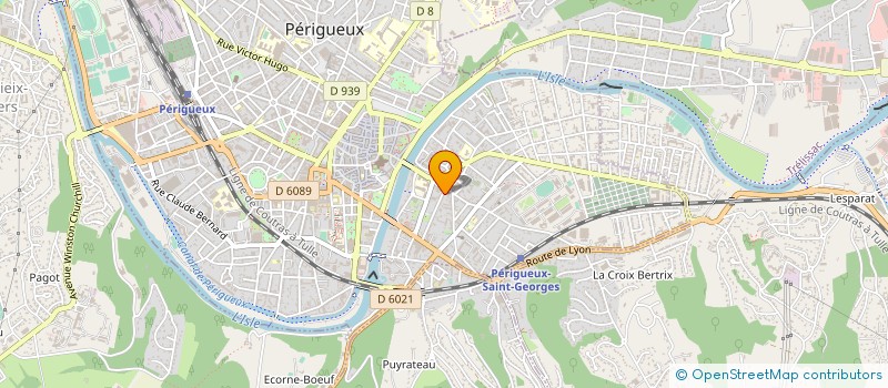 localisation de l'entreprise THEOPHILE & MARTIN à PERIGUEUX