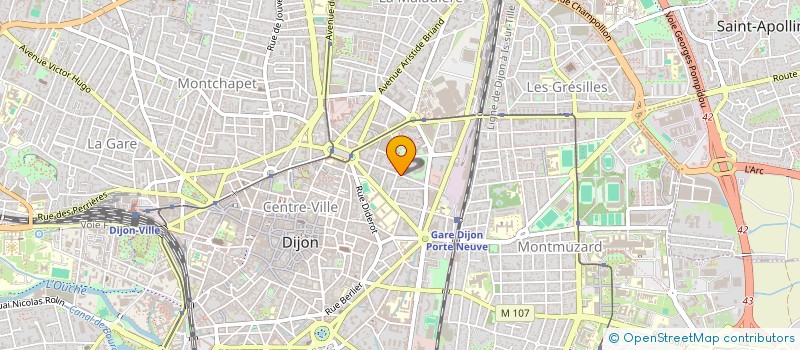 localisation de l'entreprise THEOS.21 à DIJON