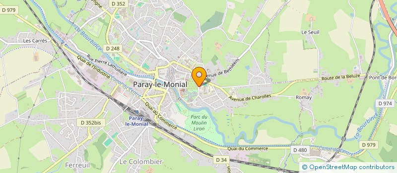 localisation de l'entreprise THEOS à PARAY-LE-MONIAL