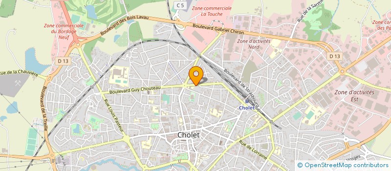 localisation de l'entreprise THEOS à CHOLET