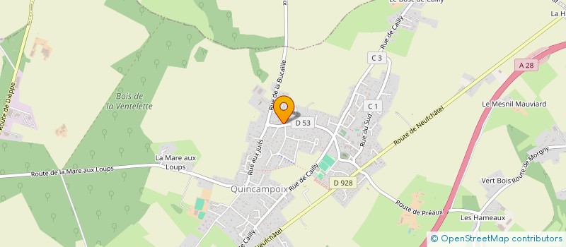 localisation de l'entreprise THEOSYTH  QUINCAMPOIX