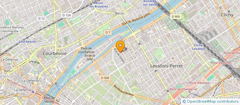 localisation de l'entreprise THEOULIERE III à LEVALLOIS-PERRET