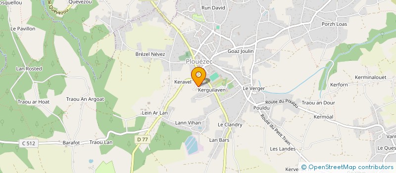 localisation de l'entreprise THEOZ  PLOUEZEC