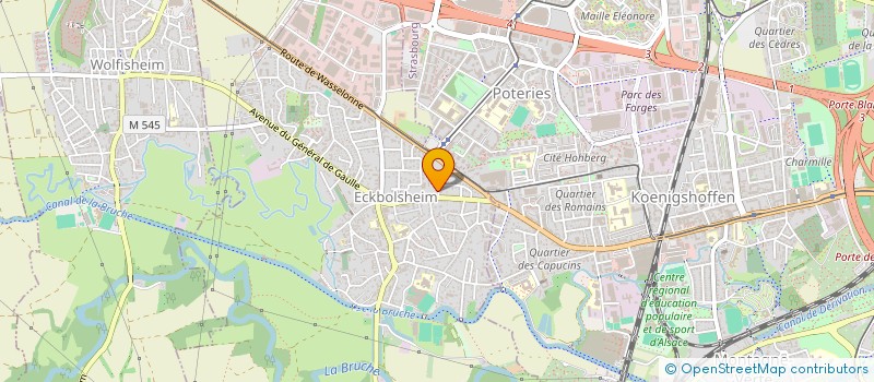 localisation de l'entreprise THEOZE  ECKBOLSHEIM