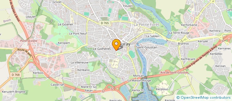 localisation de l'entreprise THERA à AURAY