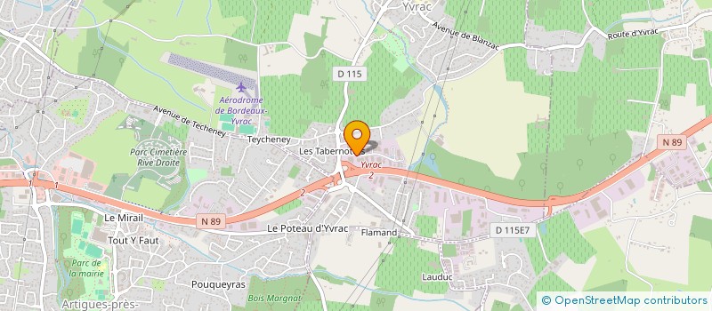 localisation de l'entreprise THERA  YVRAC