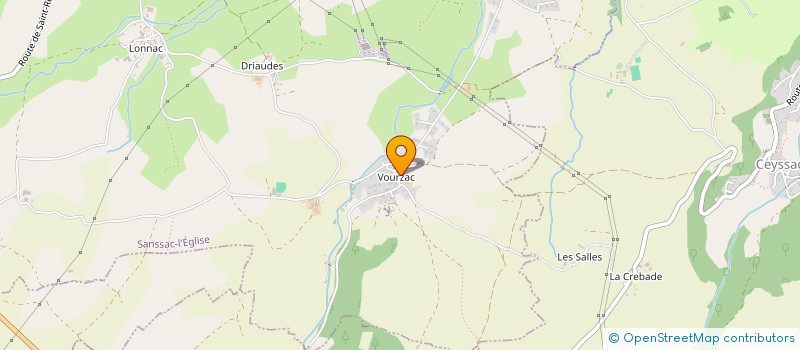 localisation de l'entreprise THERA CONSULTING  SANSSAC-L'EGLISE