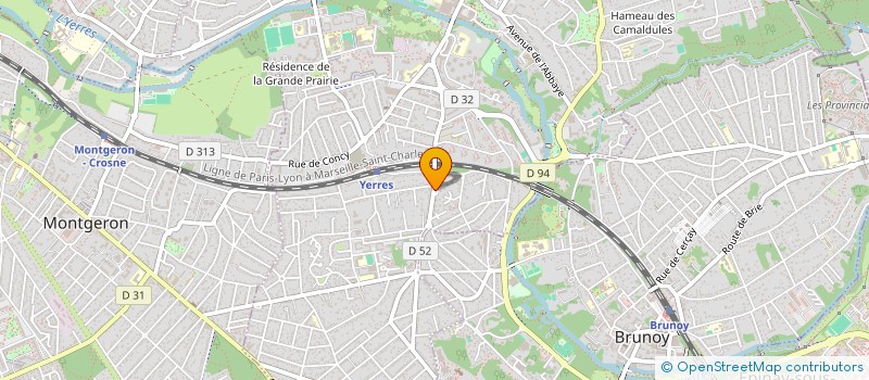 localisation de l'entreprise THERACARE IMMO à MONTGERON