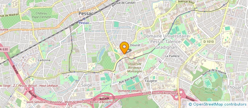 localisation de l'entreprise THERAP à PESSAC