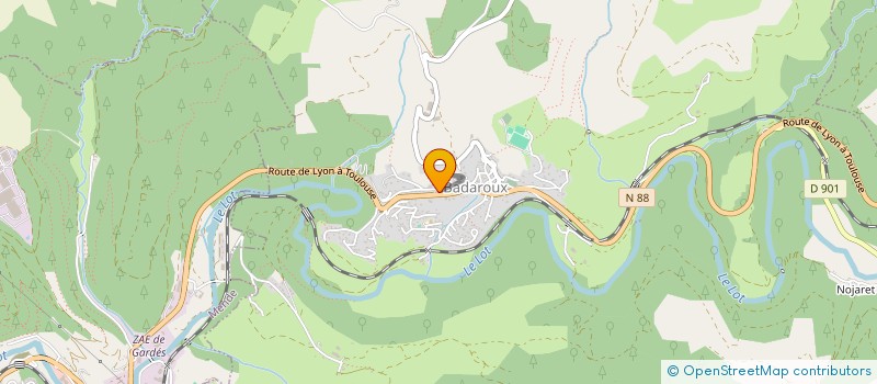 localisation de l'entreprise THERAP'AVENTURE48  BADAROUX